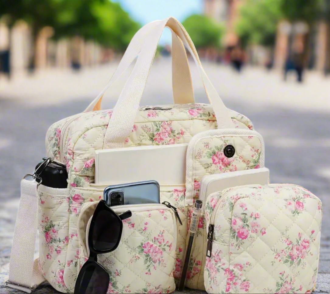 Floral Tote Set