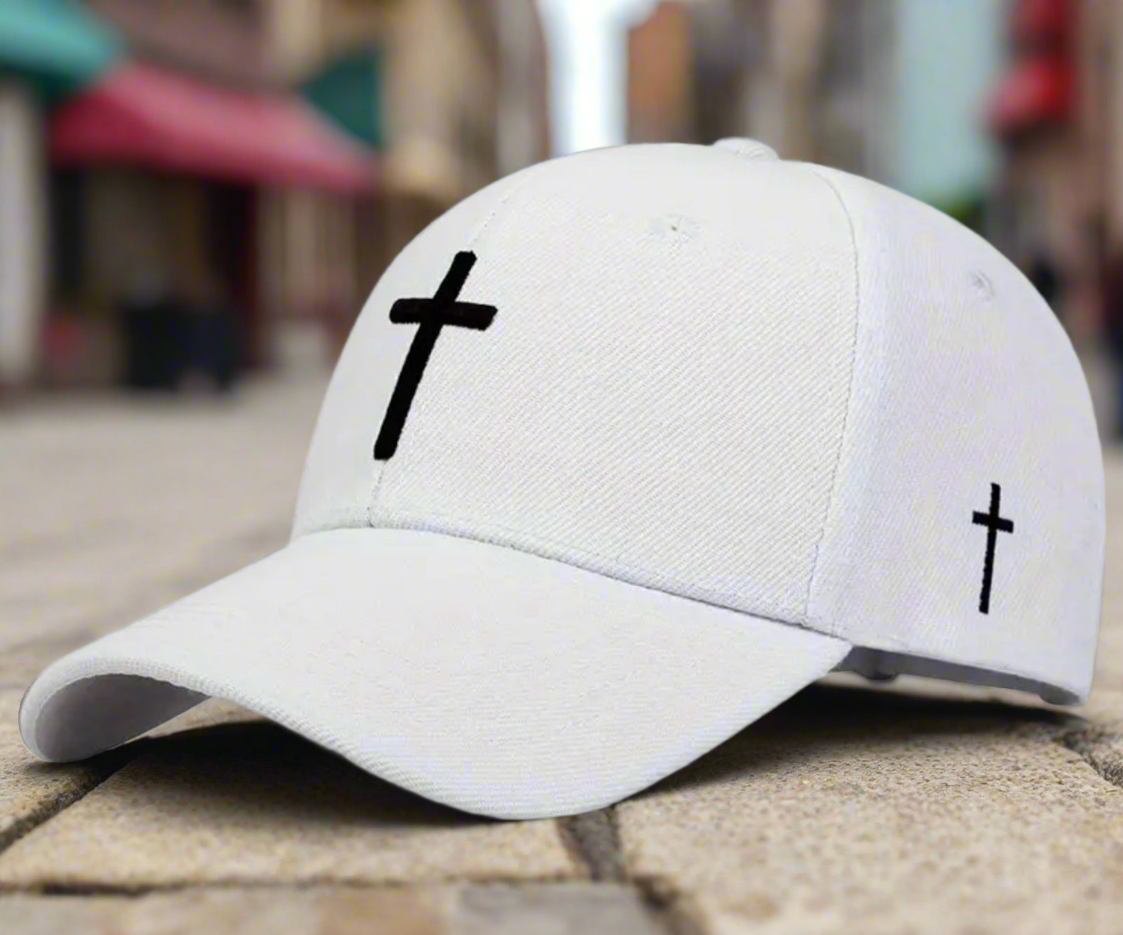 Black Cross Adjustable Cap