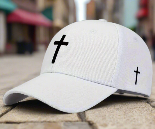 Black Cross Adjustable Cap